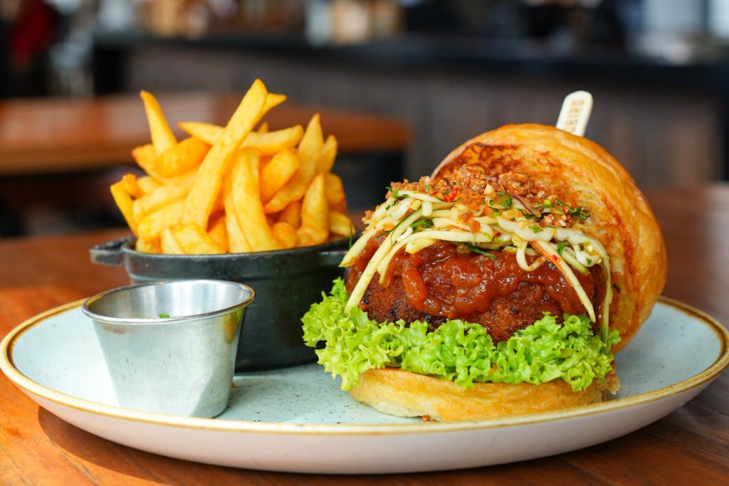 Yardbird crackers crust chicken sandwich