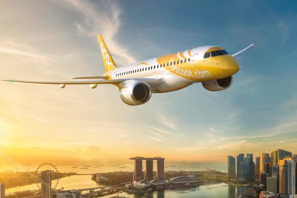 E190-E2 airplane Scoot airline