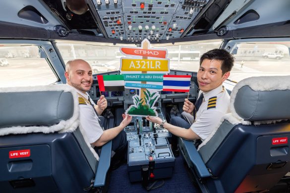 Etihad Airways A321LR Phuket flight