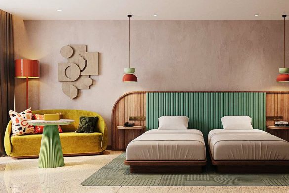 twin bedroom, Kleo Seminyak hotel