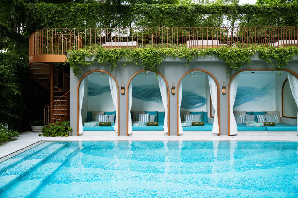 The Level pool area