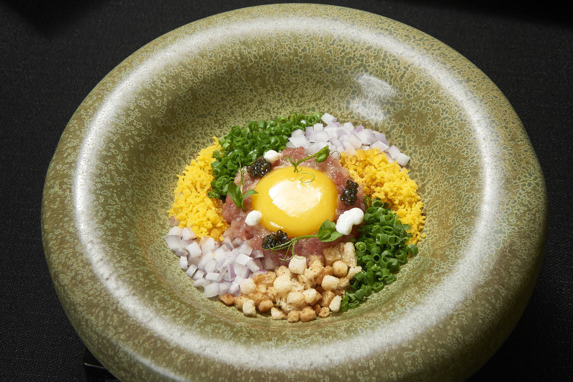 Chutoro-Tartare Chutoro tartare, KiSara Bangkok Maguro Omakase