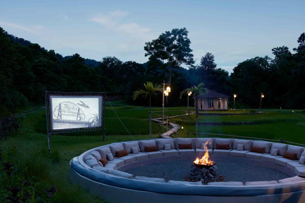 Tantawan Tented Camp resort outdoor movie
