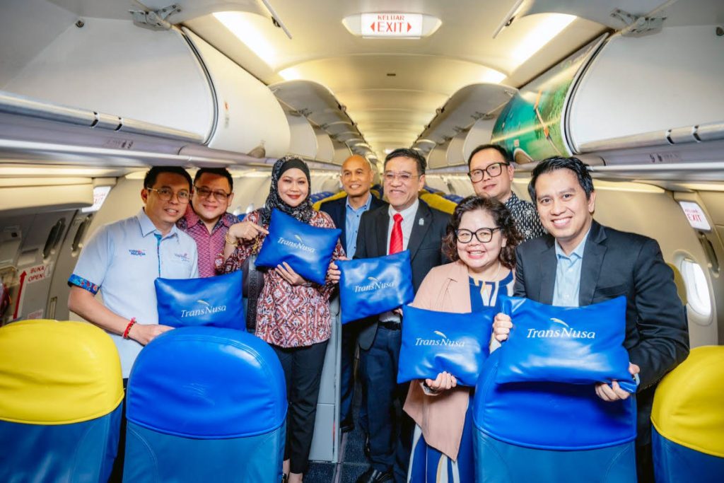 TransNusa inside plane