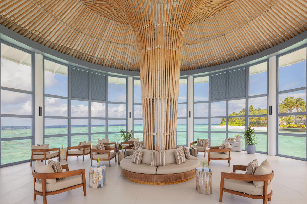 Halcyon Private Isles, entrance pavilion-