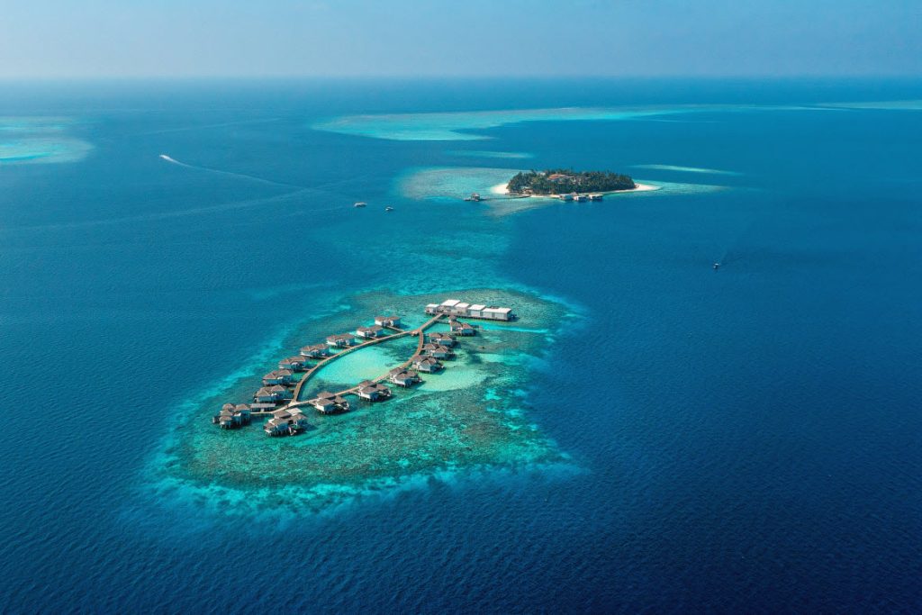 Halcyon Private Isles Maldives aerial