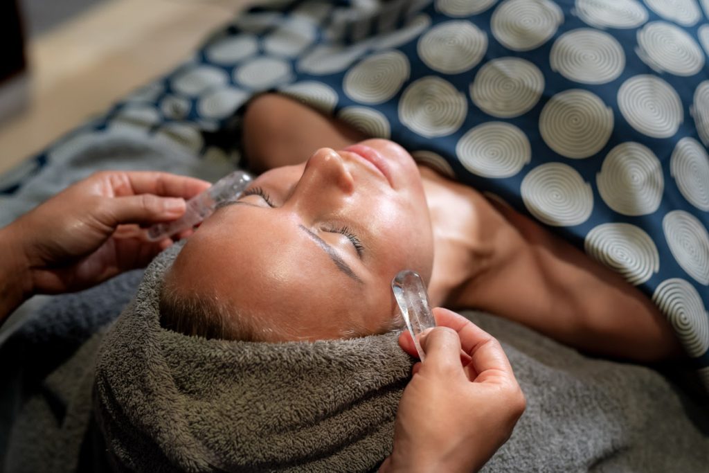 Conrad Spa crystal facial