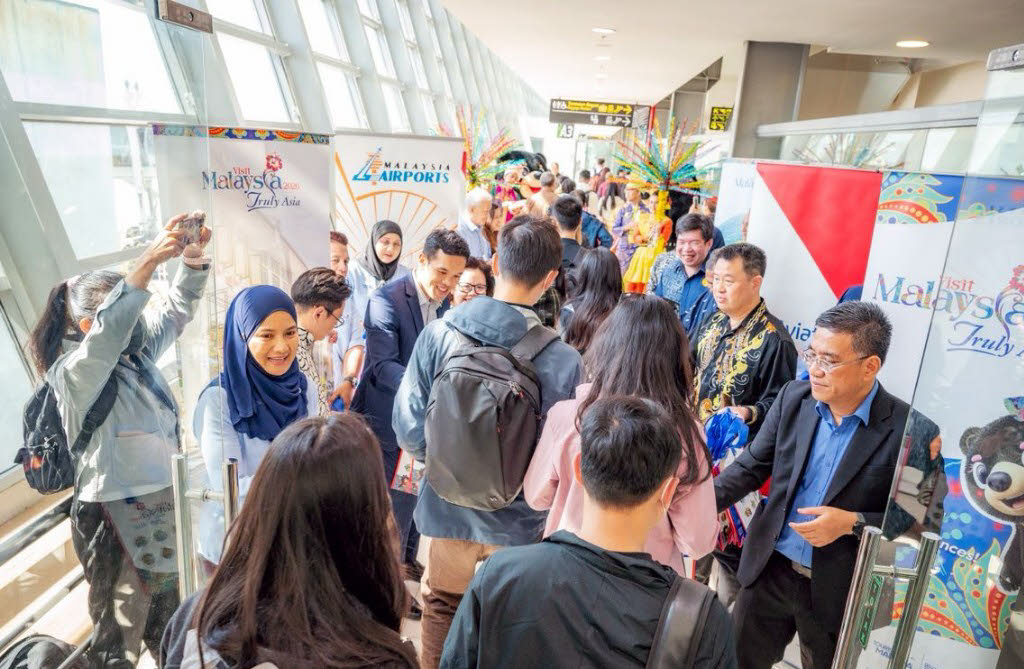 Guangzhou inaugural flight arriving in Penang