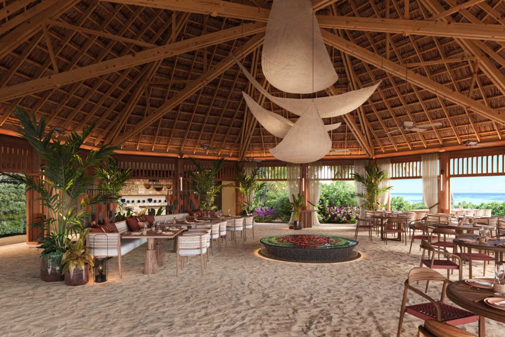 V Villas Maldives resort, barefeet dining