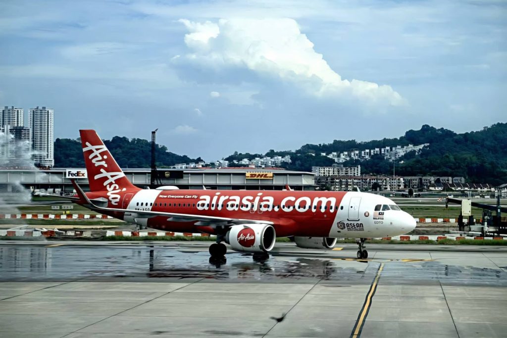 AirAsia plan at Penang airport