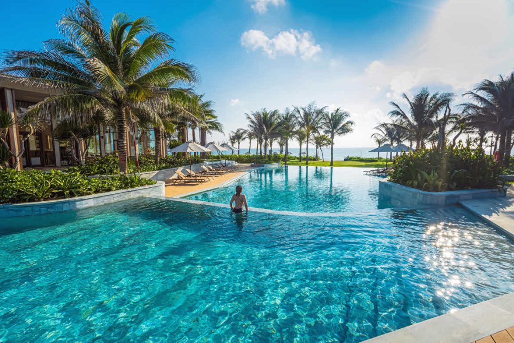 seafront resort pool