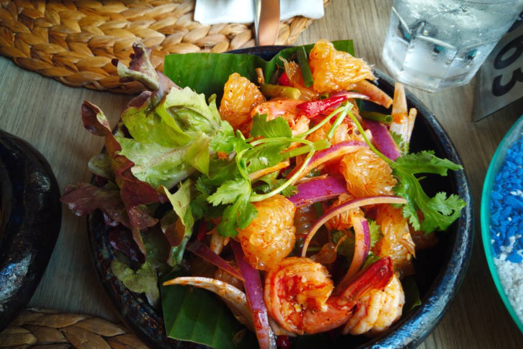 Prawn pomelo salad, The Port 