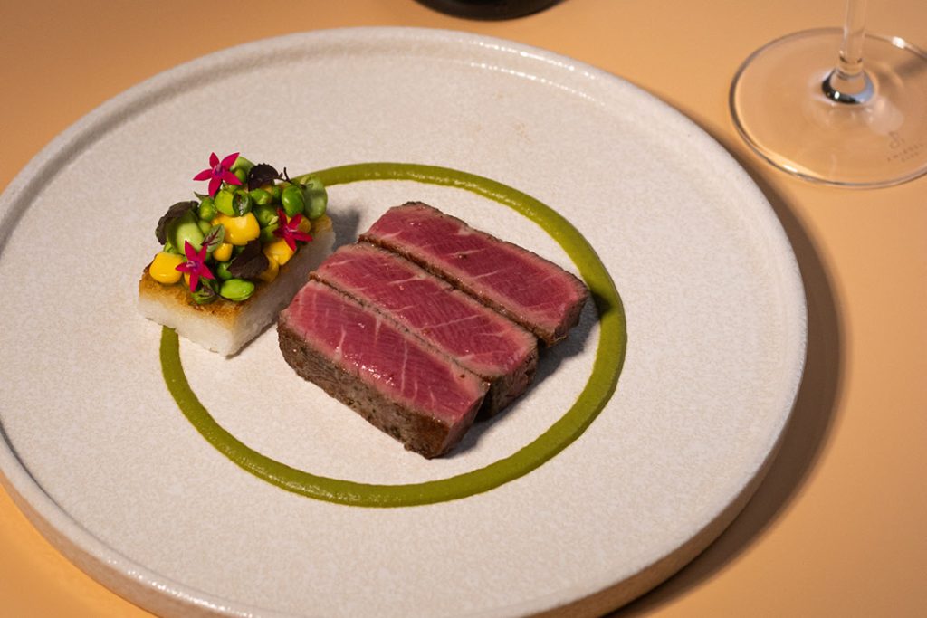 The Colonial degustation menu dish