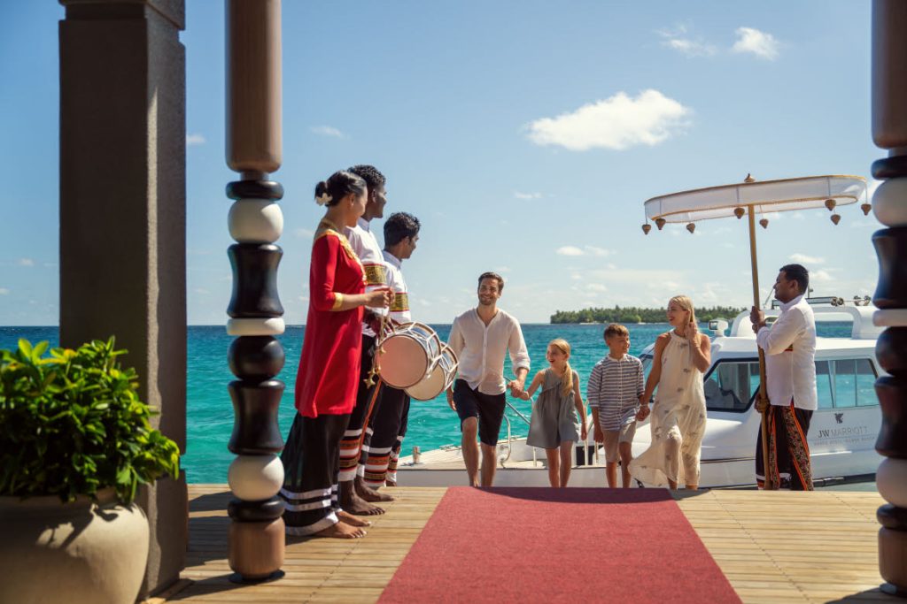 Jetty arrival, JW Marriott Maldives Kaafu Atoll Island Resort
