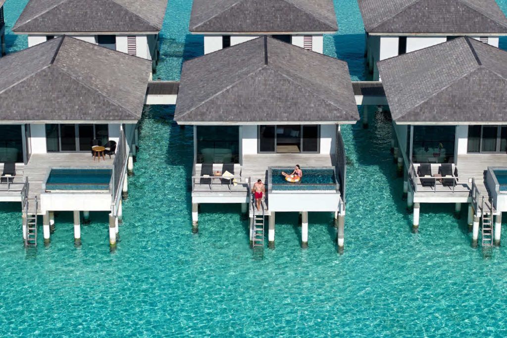 Overwater pool villa at Le Méridien Maldives