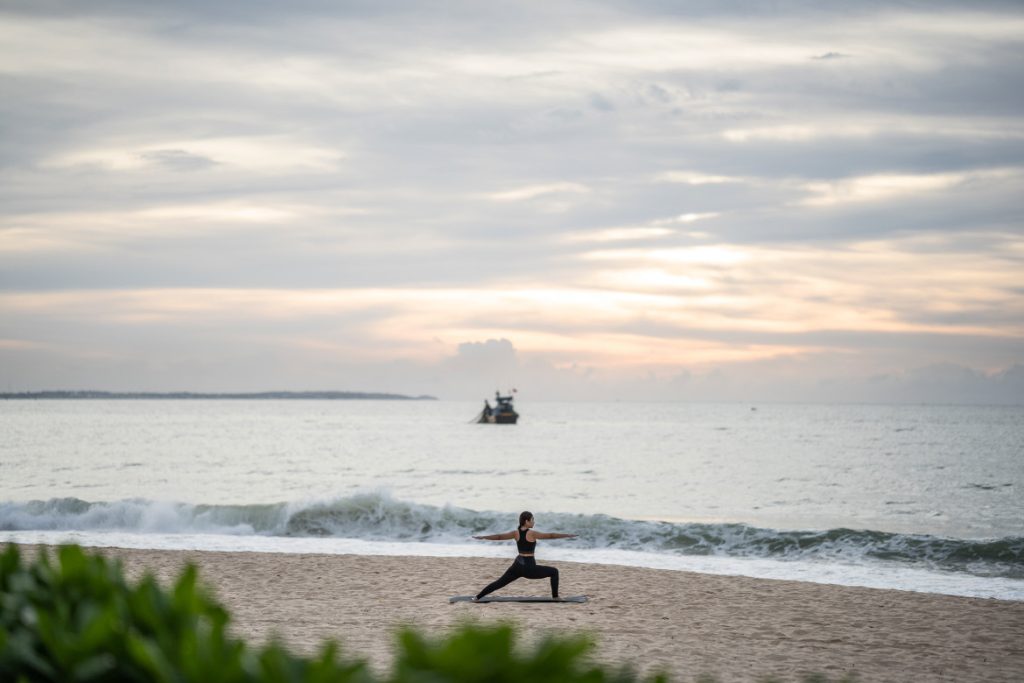 The Anam Mui Ne beach yoga