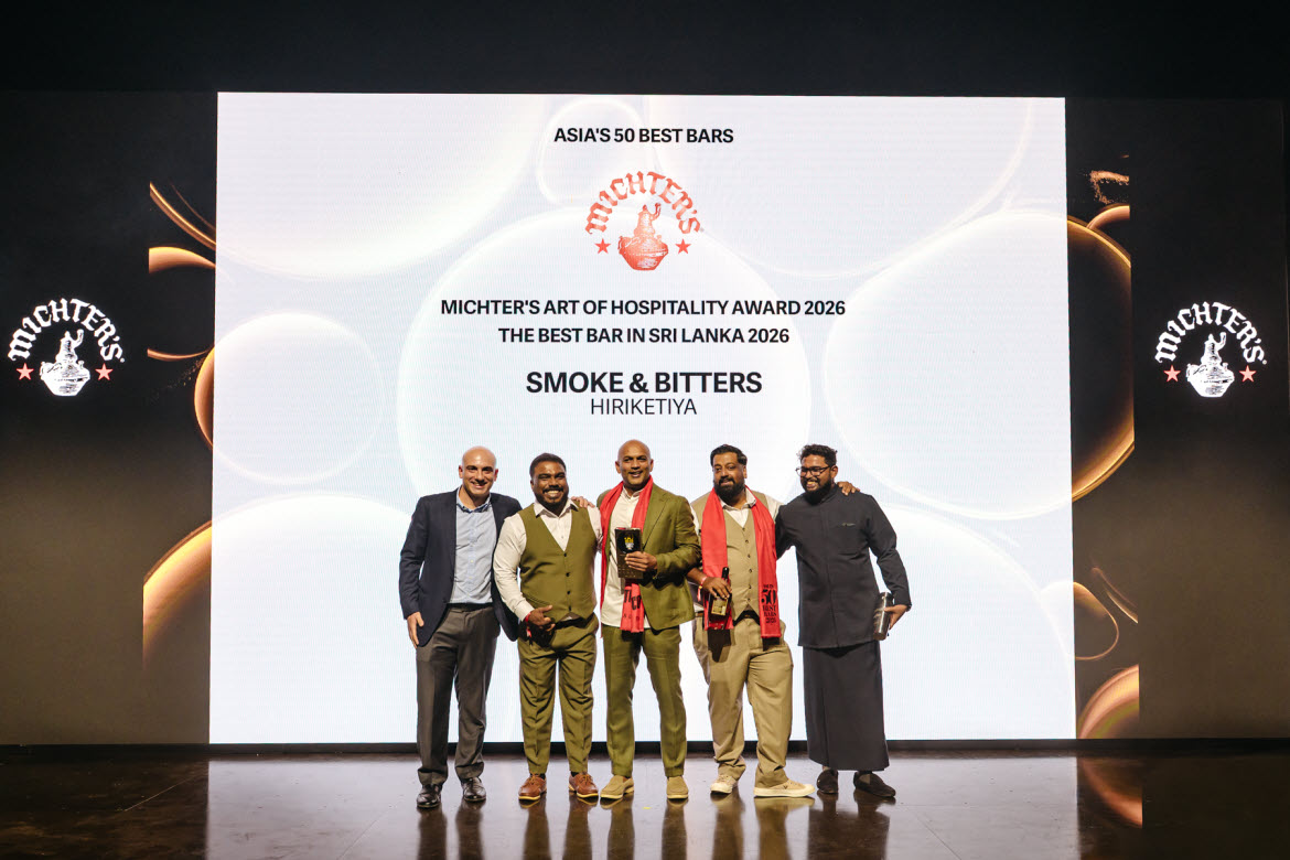 Asia’s 50 Best Bars 2026 – Michter’s Art of Hospitality Award & The Best Bar in Sri Lanka Smoke Bitters, Michter's Art of Hospitality Award