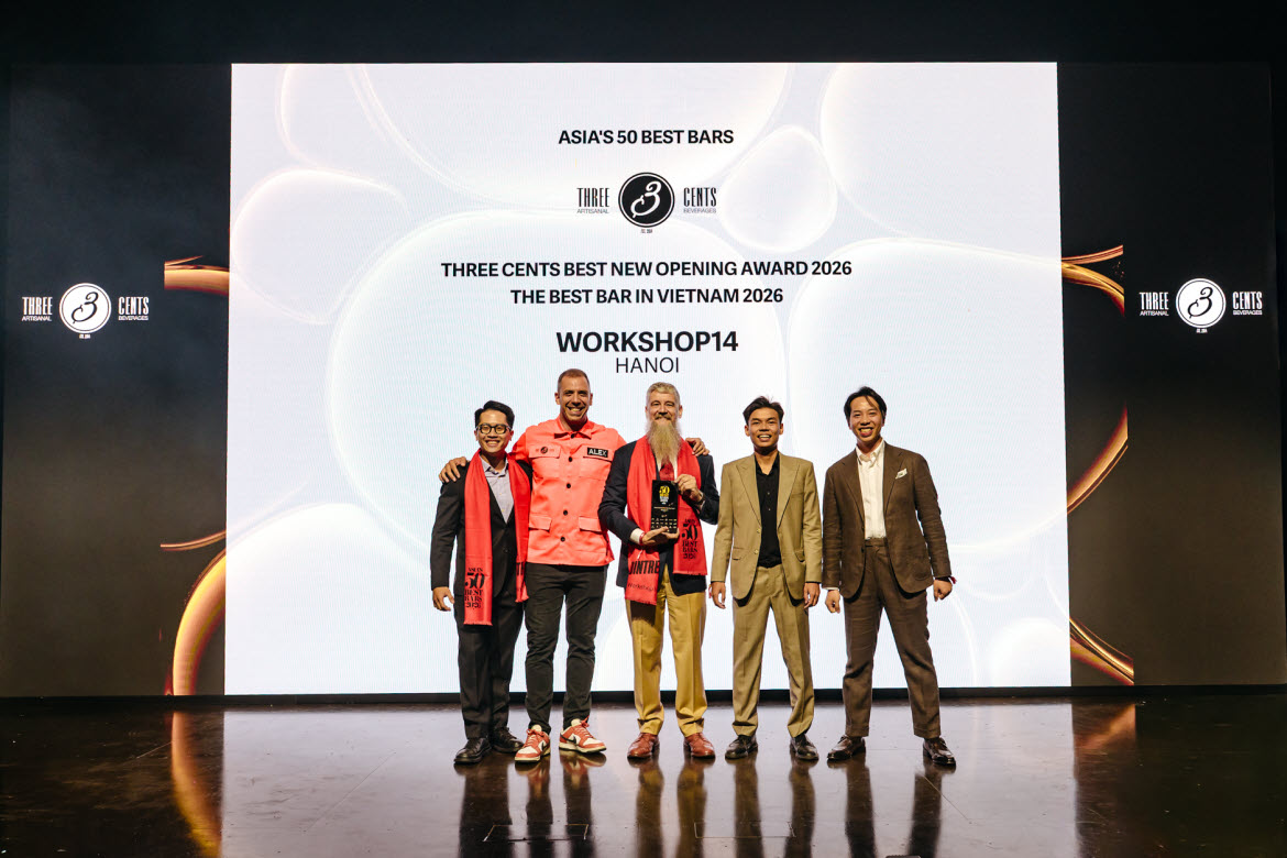 Asia’s 50 Best Bars 2026 – Three Cents Best New Opening Award & The Best Bar in Vietnam Asia's 50 Best Bars 2026: Three Cents Vietnam
