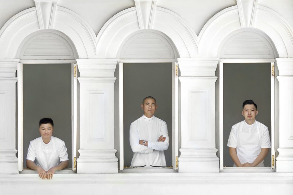 Chef Patron André Chiang, Chef de Cuisine Ben Wang, Sous Chef Roy Kuo
