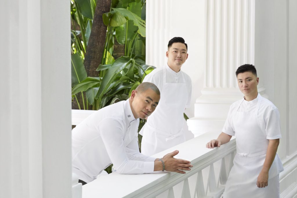 Chef Patron André Chiang, Chef de Cuisine Ben Wang, Sous Chef Roy Kuo
