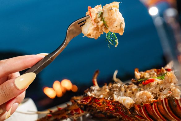 Raffles Bali Peruvian cuisine: bamboo lobster