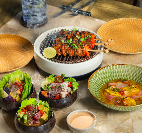 Loloan beef selection, ceviche trio tasting