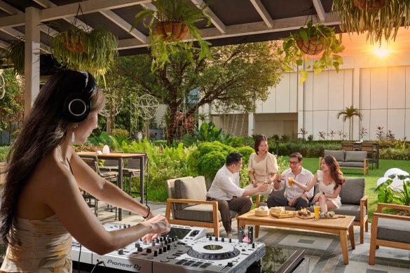 Sunset Social garden DJ