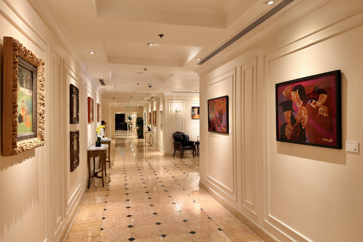 Opera Wing, art display, Sofitel Legend Hanoi