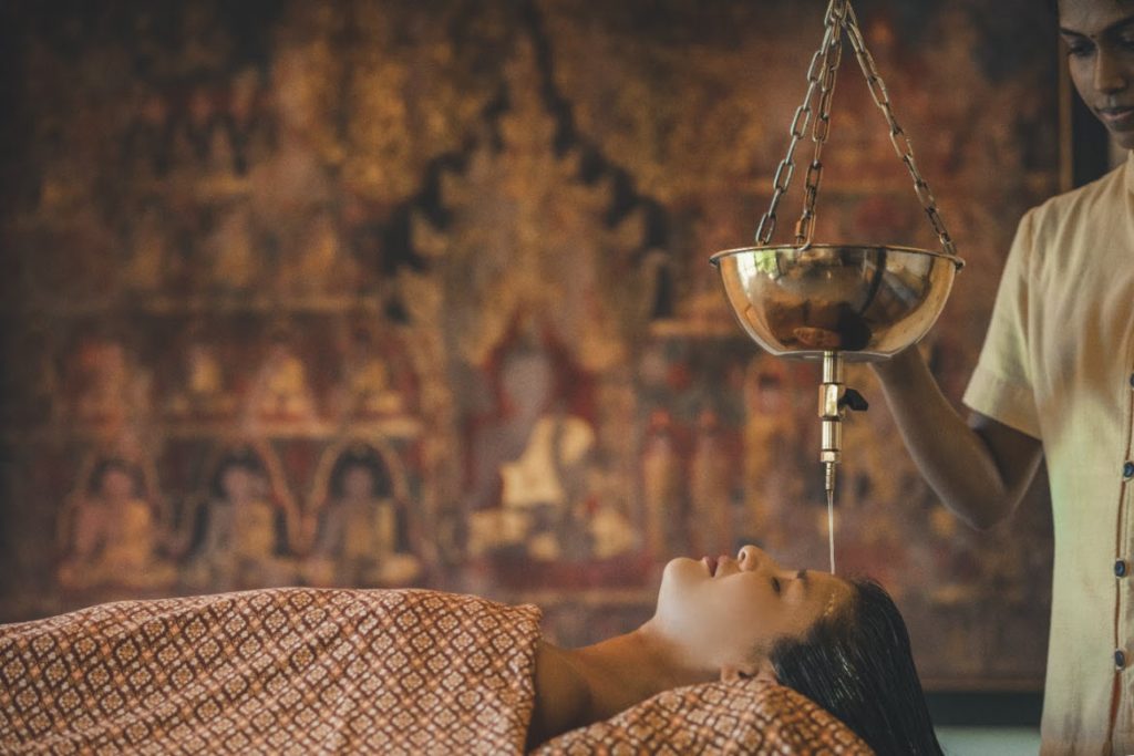 Shirodhara ancient healing practices, Kamalaya