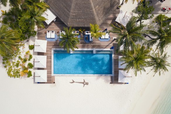 V Villas Maldives resort aerial