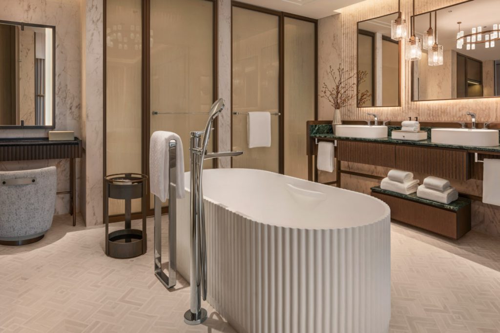 Signature Suite bathroom, Waldorf  Astoria Kuala Lumpur