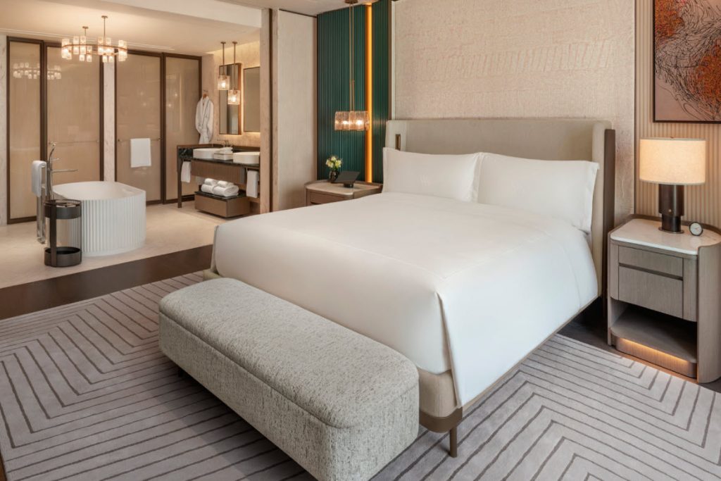 Signature Suite bedroom, Waldorf  Astoria Kuala Lumpur