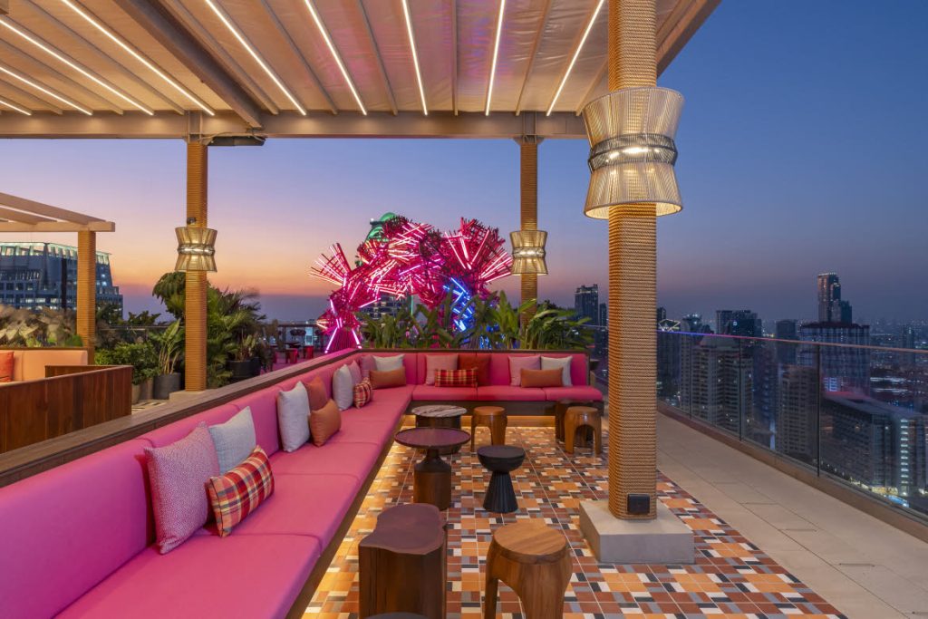Sato San Rooftop Bar VIP seating