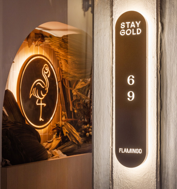 Stay Gold Flamingo entrance